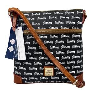 Dooney & Bourke Miami Marlins Black Leather Crossbody Bag Purse MLB Baseball